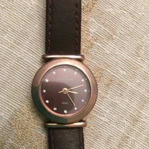 Women’s Skagen Denmark Steel Watch, Brown Dial